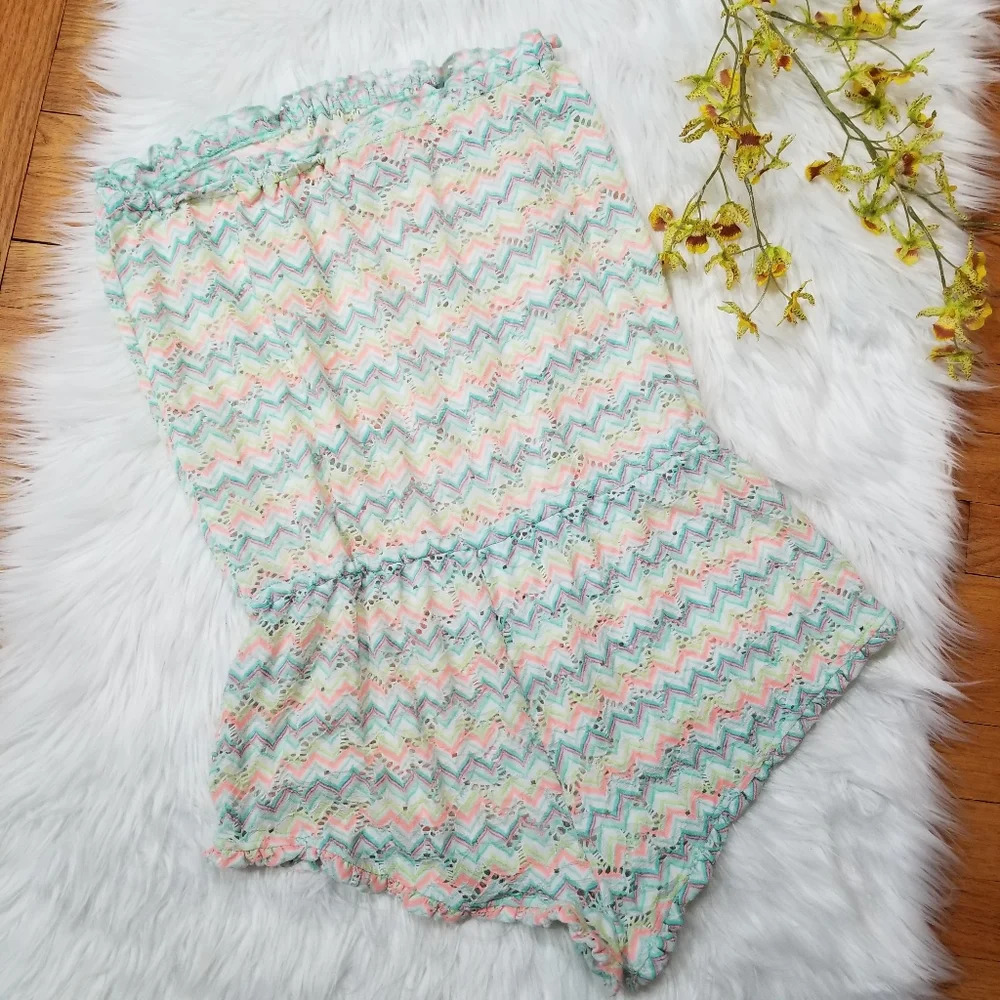 VICTORIA S' SECRET Multicolor Romper O Cover Swimsuit SIZE L/G.. - Picture 4 of 12